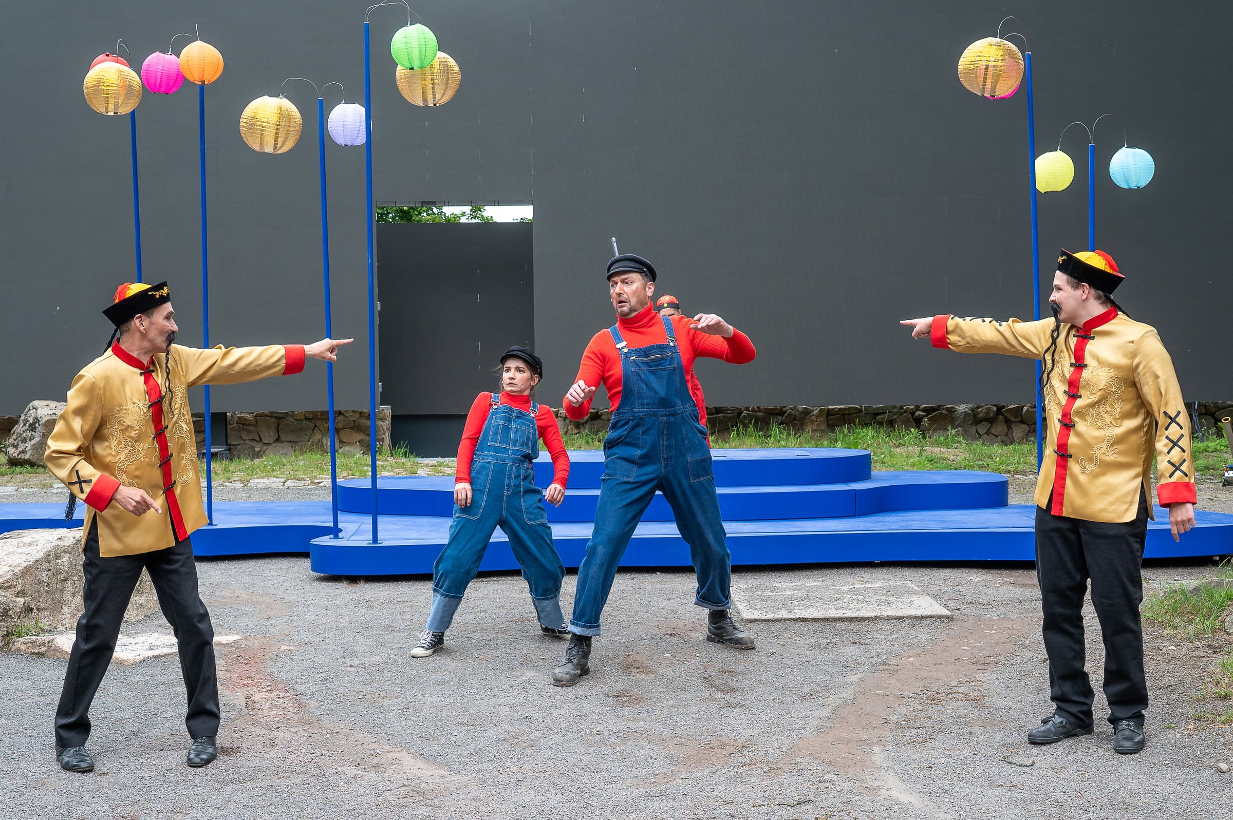 Freilichtaufführung von „Jim Knopf und Lukas der Lokomotivführer“ des Harztheaters im Stadtpark Blankenburg