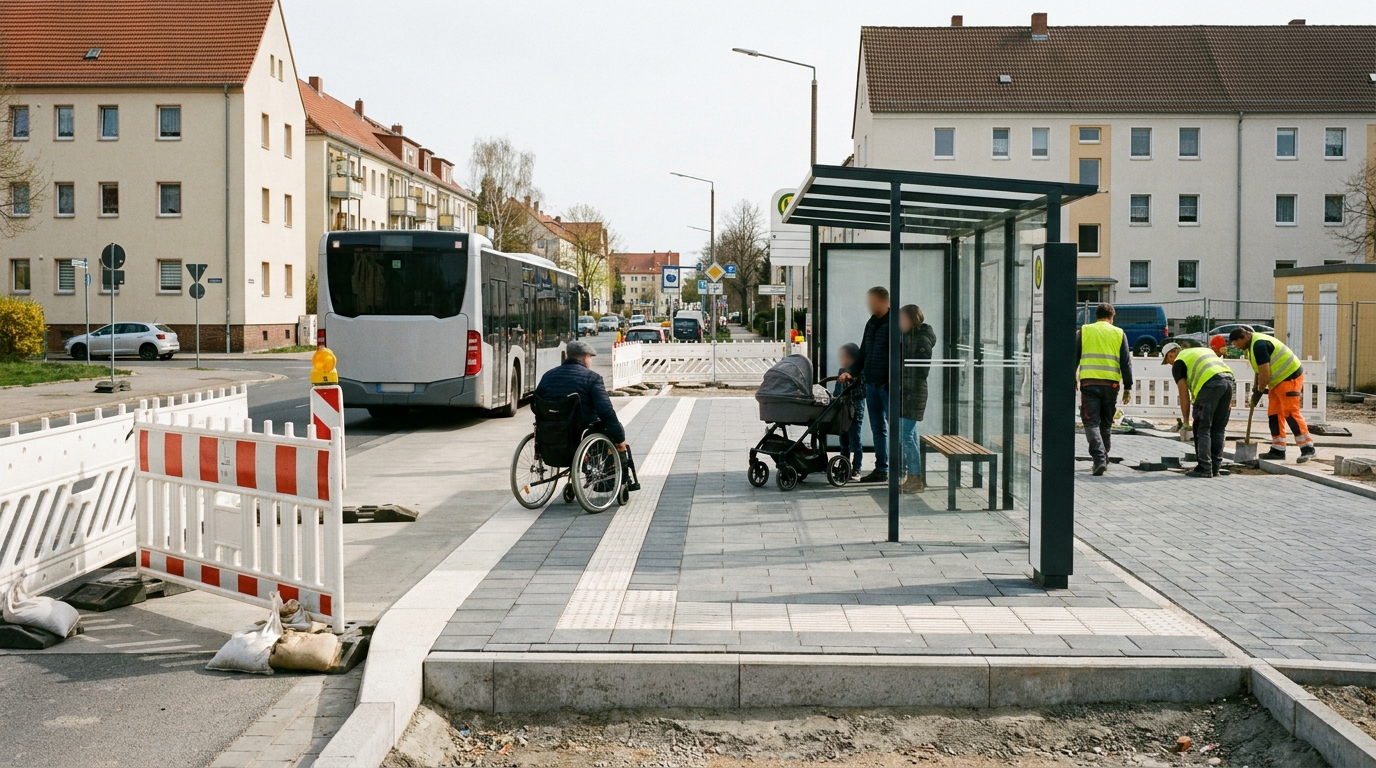 Barrierefreier Ausbau des Haltepunkts Wilhelm-Winkler-Straße in Leipzig